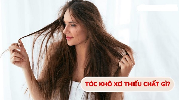 Tóc khô xơ do thiếu chất